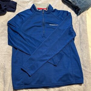 EUC Boys Vineyard Vines Royal Heather  Quarter-Zip Top Size XL (18)